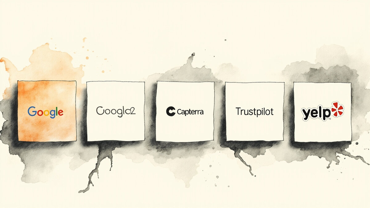 Five customer review sources compared