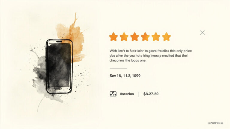 Ecommerce product page with 5-star customer testimonial